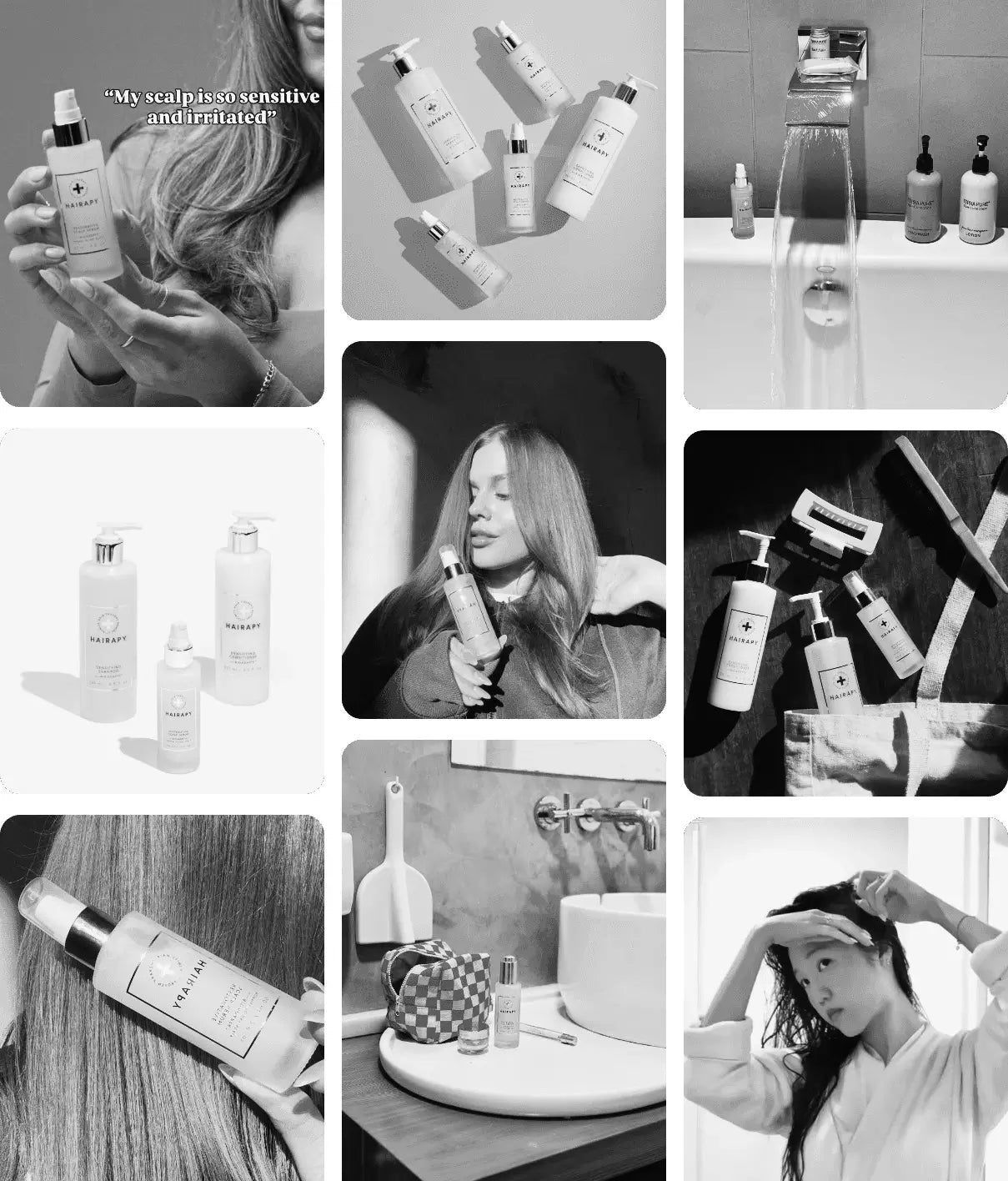 hairapy scalp serums and hair growth products